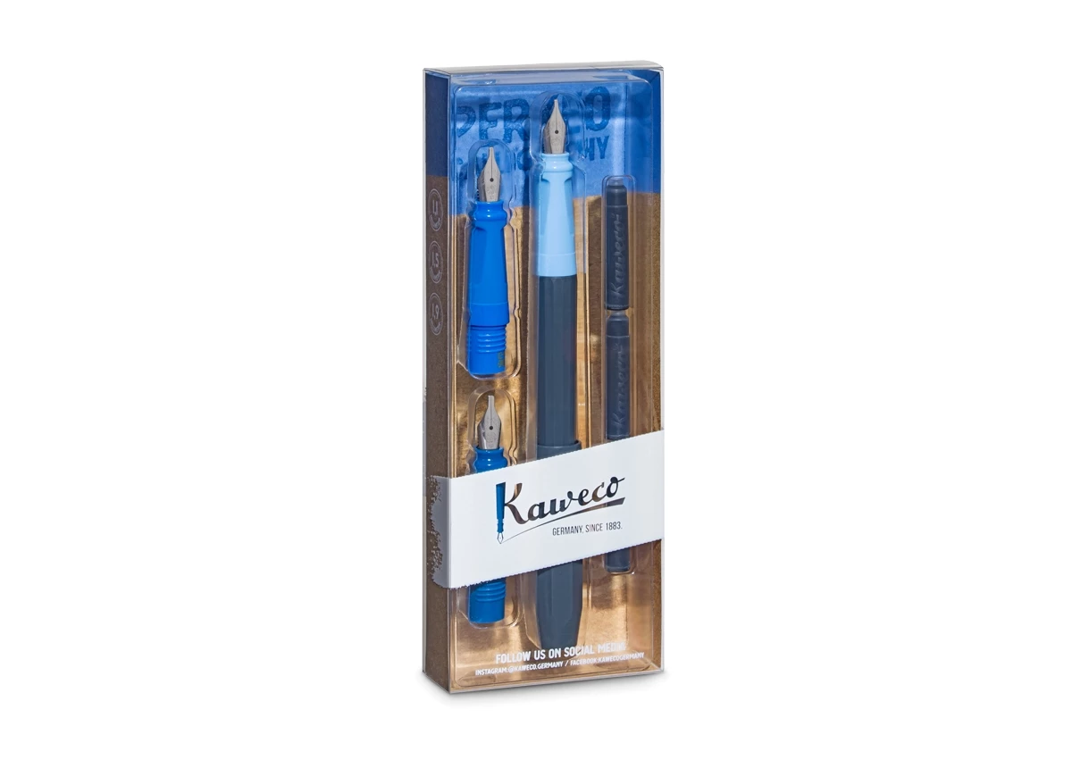 Kaweco PERKEO Kalligrafie Set Blue