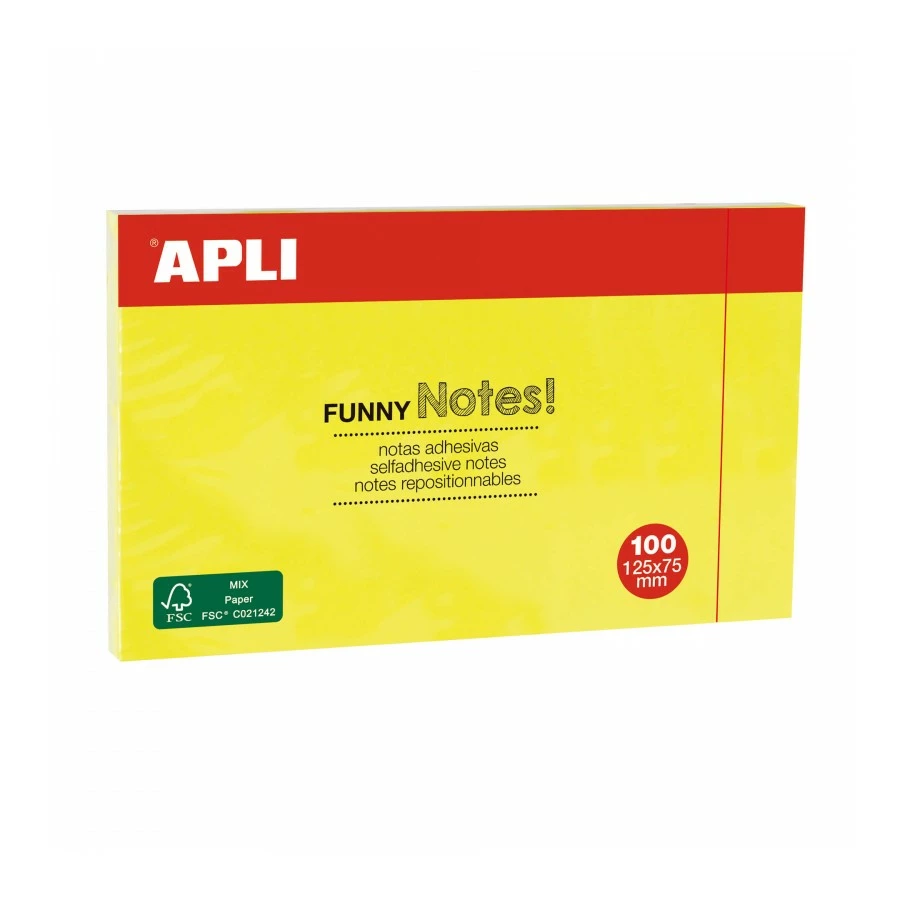 Klebehinweise Fluor Geel 125 X 75 Mm