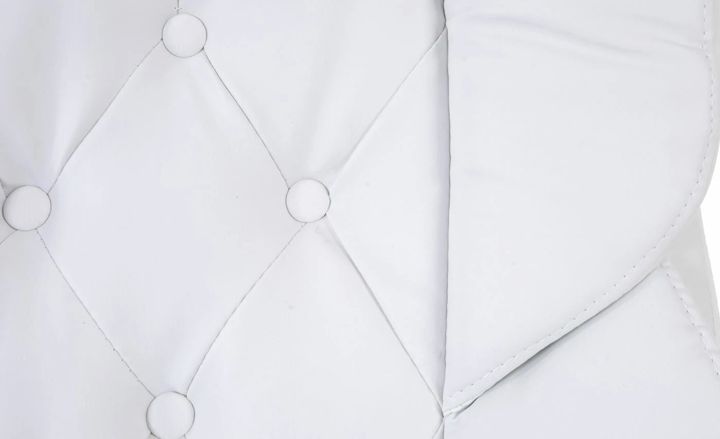 Profi-Bürostuhl H42 XXL, Chefsessel Drehstuhl, 150kg Belastbar Kunstleder ~ Weiß – Bild 5