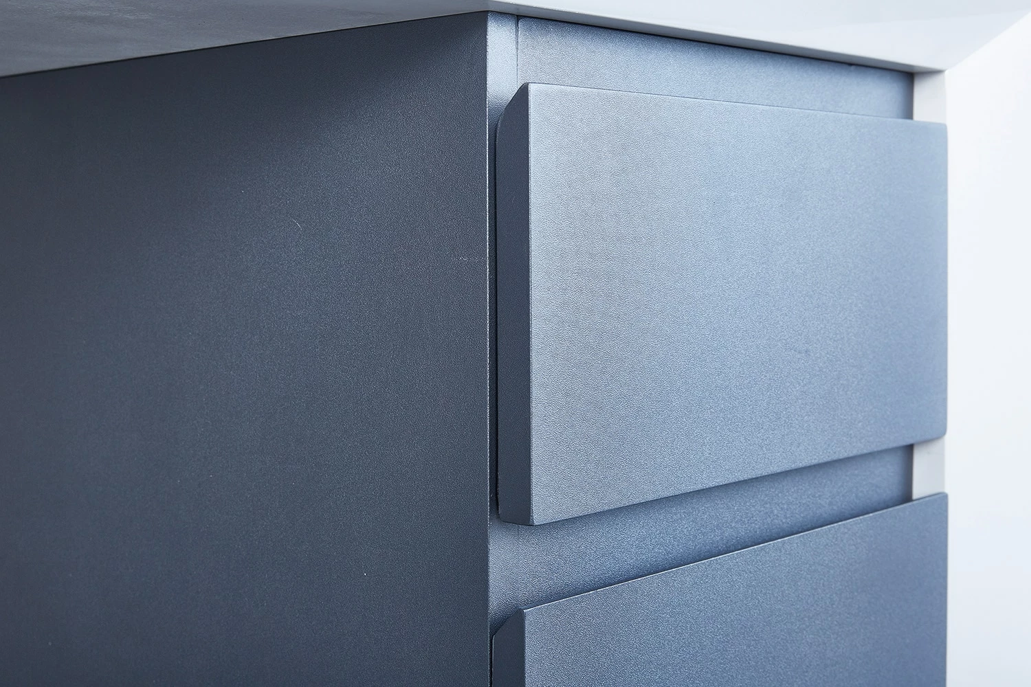 Inter Link Schreibtisch Megara In Weiss Und Grau Mit 1 Schublade Und 1 Tür – Bild 4