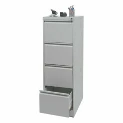 Hängeregisterschrank MCW-H16, Aktenschrank Büroschrank Stahlschrank, Format Legal + A4 Abschließbar 134x46x62cm ~ Grau