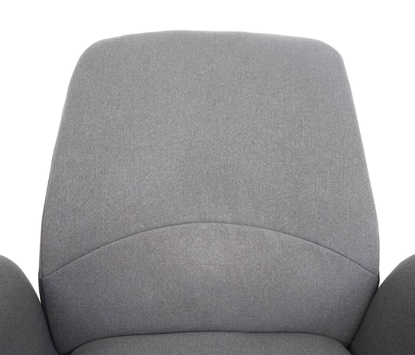 Bürostuhl MCW-K23, Schreibtischstuhl Drehstuhl Lehnstuhl, Stoff/Textil Mit Armlehne ~ Grau – Bild 5