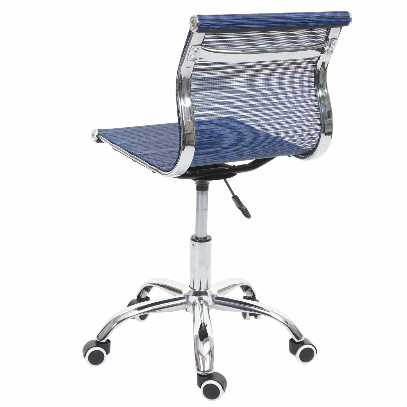 Bürostuhl MCW-K53, Drehstuhl Schreibtischstuhl Computerstuhl, Netzbezug Stoff/Textil ~ Blau – Bild 5