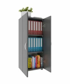 VCM Büroschrank Bücher Ordner Aktenschrank Büromöbel Schrank Ulas 3-fach Drehtüren