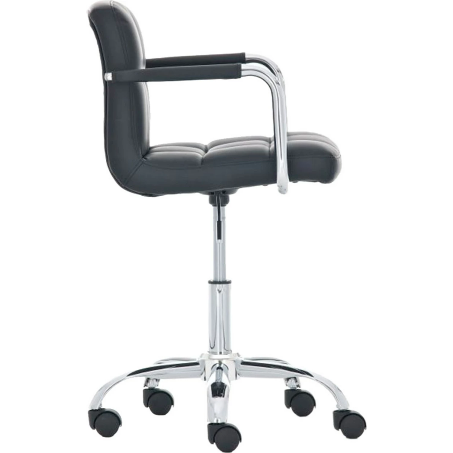 CLP Bürostuhl LUCY Mit Gestepptem Kunstlederbezug I Drehstuhl Mit Leichtlaufrollen I Schreibtischstuhl Mit Armlehne – Bild 2