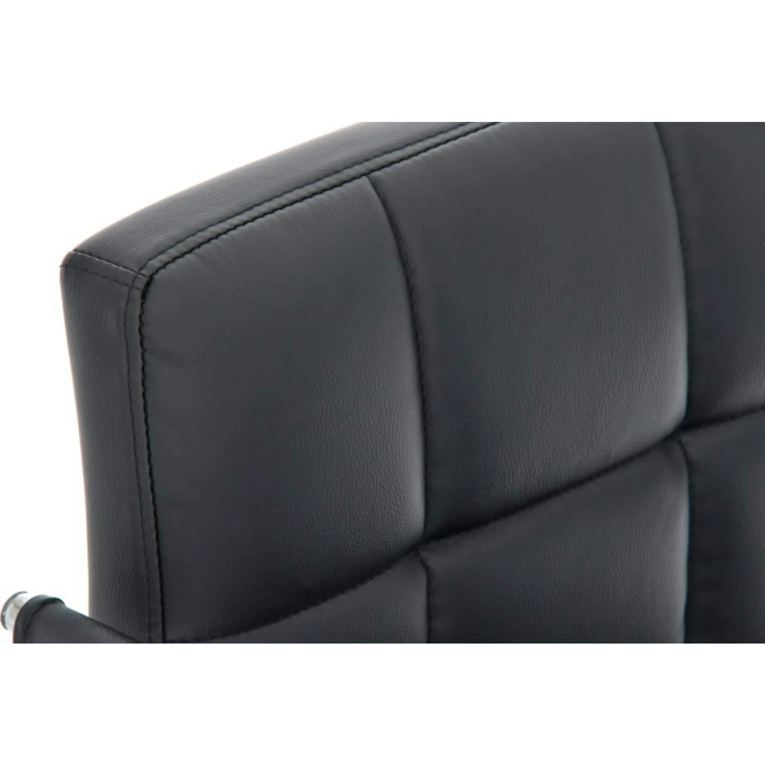 CLP Bürostuhl LUCY Mit Gestepptem Kunstlederbezug I Drehstuhl Mit Leichtlaufrollen I Schreibtischstuhl Mit Armlehne – Bild 3