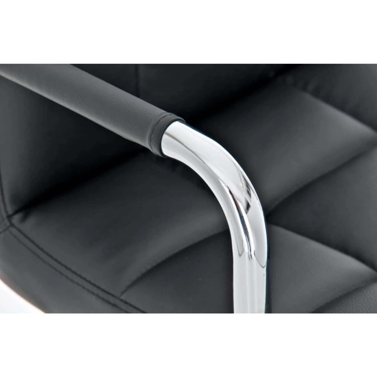 CLP Bürostuhl LUCY Mit Gestepptem Kunstlederbezug I Drehstuhl Mit Leichtlaufrollen I Schreibtischstuhl Mit Armlehne – Bild 4