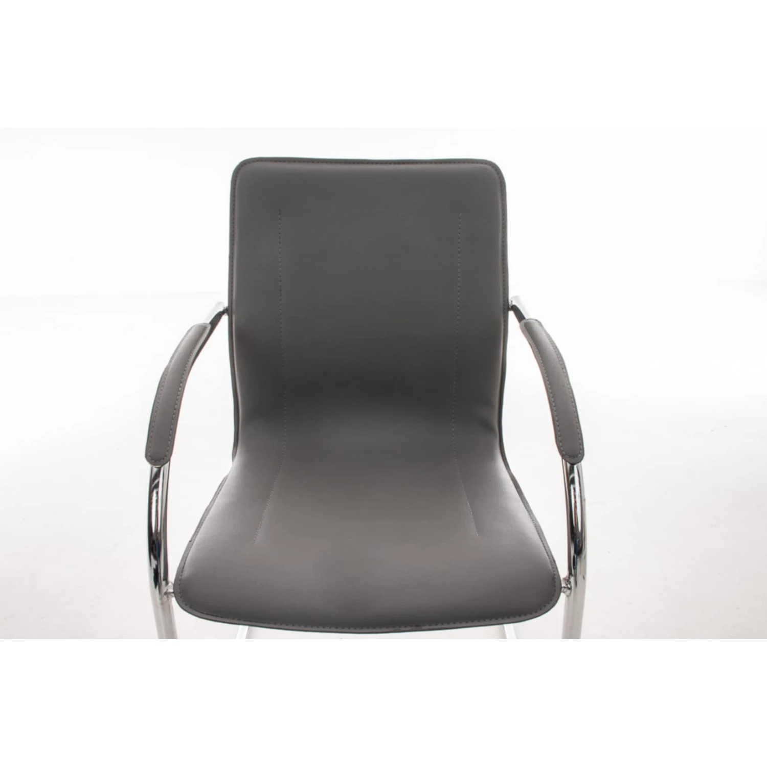 CLP Freischwinger Melina V2 Mit Kunstlederbezug I Konferenzstuhl Mit Armlehne I Bürostuhl Mit Metallgestell In Chrom-Optik Und Bodenschonern – Bild 4
