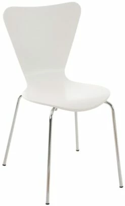 CLP Konferenzstuhl Calisto Mit Holzsitz Und Stabilem Metallgestell I Platzsparender Stapelstuhl