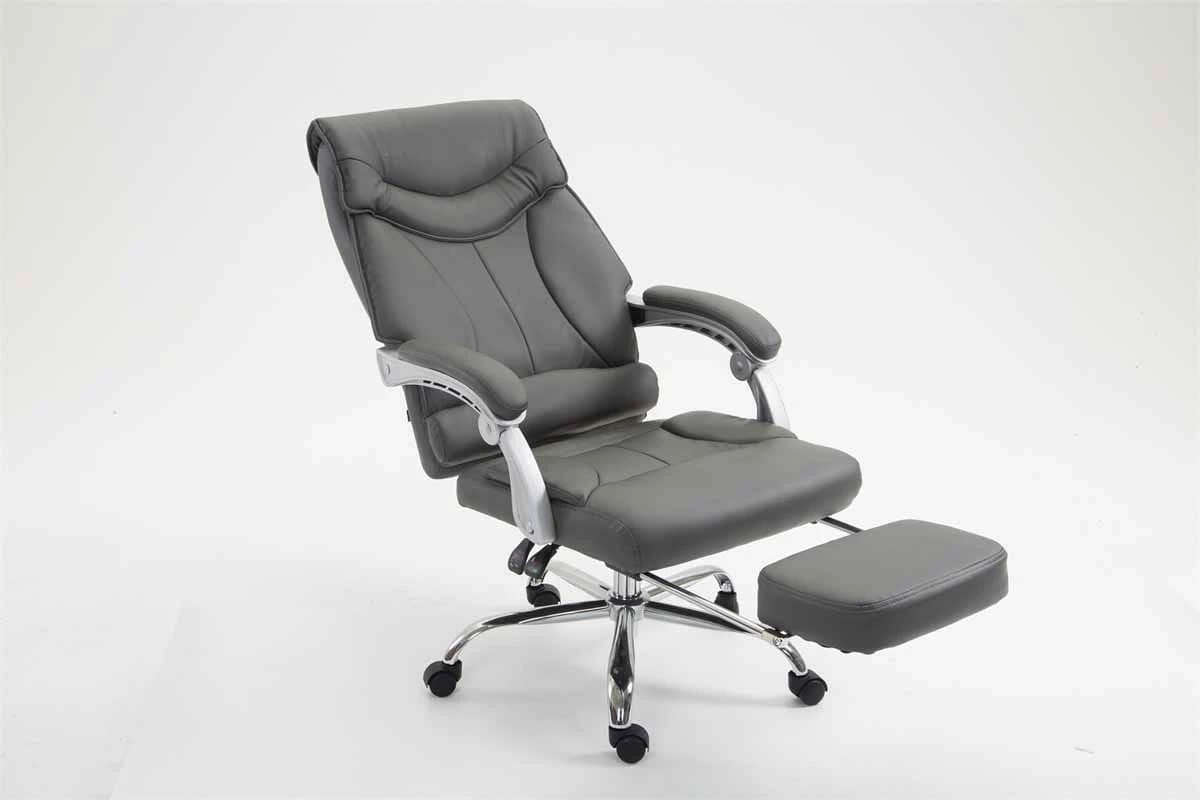 CLP Bürostuhl BIG IOWA Mit Kunstlederbezug, Chefsessel Mit Fußstütze, Max. Belastbar Bis 136 Kg, Höhenverstellbar – Bild 6