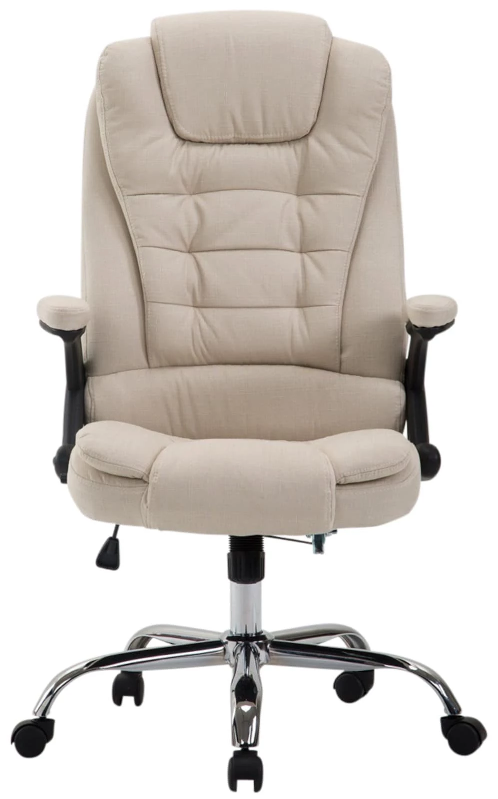 CLP XXL Chefsessel THOR Mit Stoffbezug, Max. Belastbar Bis 150 Kg, Bürostuhl Mit Armlehnen, Höhenverstellbar, Drehstuhl Mit Dickem Polster – Bild 2