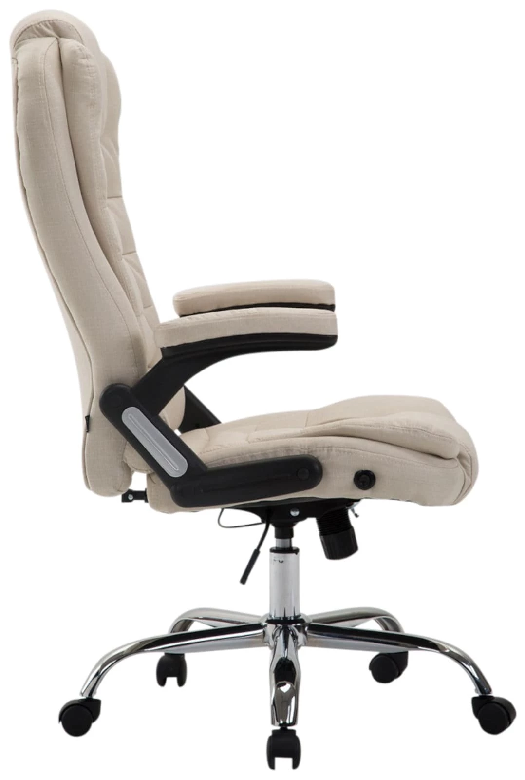 CLP XXL Chefsessel THOR Mit Stoffbezug, Max. Belastbar Bis 150 Kg, Bürostuhl Mit Armlehnen, Höhenverstellbar, Drehstuhl Mit Dickem Polster – Bild 4