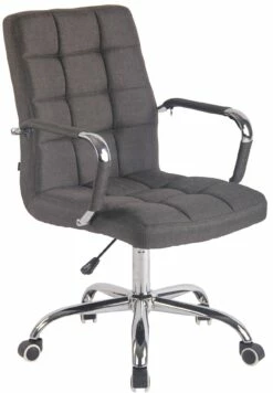 CLP Bürostuhl DELI Mit Stoffbezug Und Hochwertiger Polsterung I Drehstuhl Mit Höhenverstellbarer Sitzhöhe