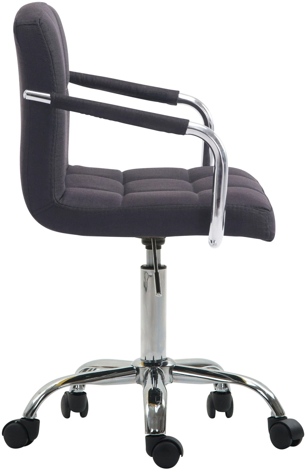 CLP Bürostuhl LUCY V2 Mit Stoffbezug I Schreibtischstuhl Mit Hochwertiger Polsterung I Höhenverstellbarer Bürosessel Mit Leichtlaufrollen – Bild 3