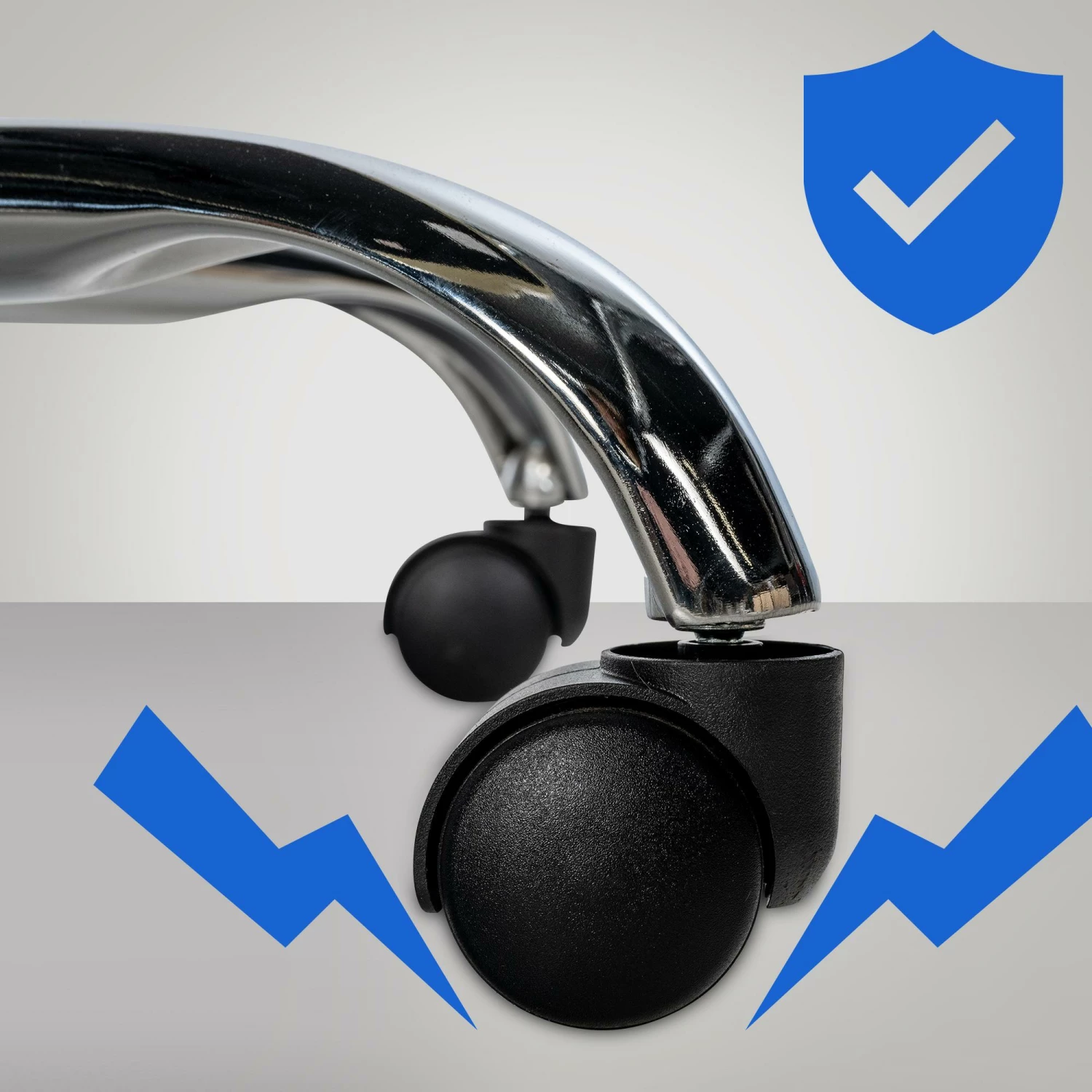 CLP XXL - Bürostuhl Xanthos Mit Hochwertiger Polsterung Und Kunstlederbezug I Drehbarer Und Höhenverstellbarer Chefsessel – Bild 6