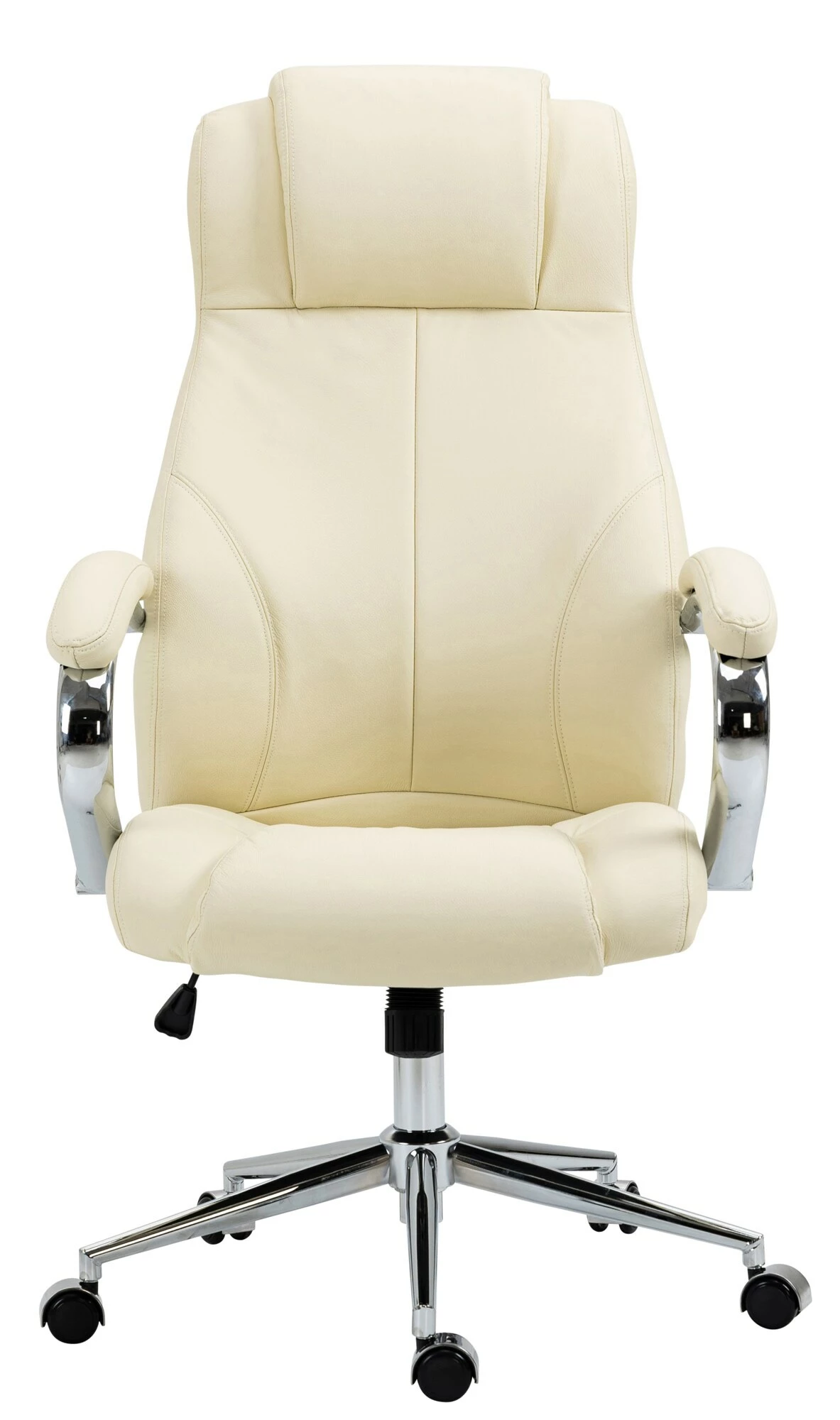 CLP Bürostuhl Salford Echtleder I Chefsessel Mit Leichtlaufrollen I Schreibtischsessel Mit Stufenloser Höhenverstellung – Bild 2