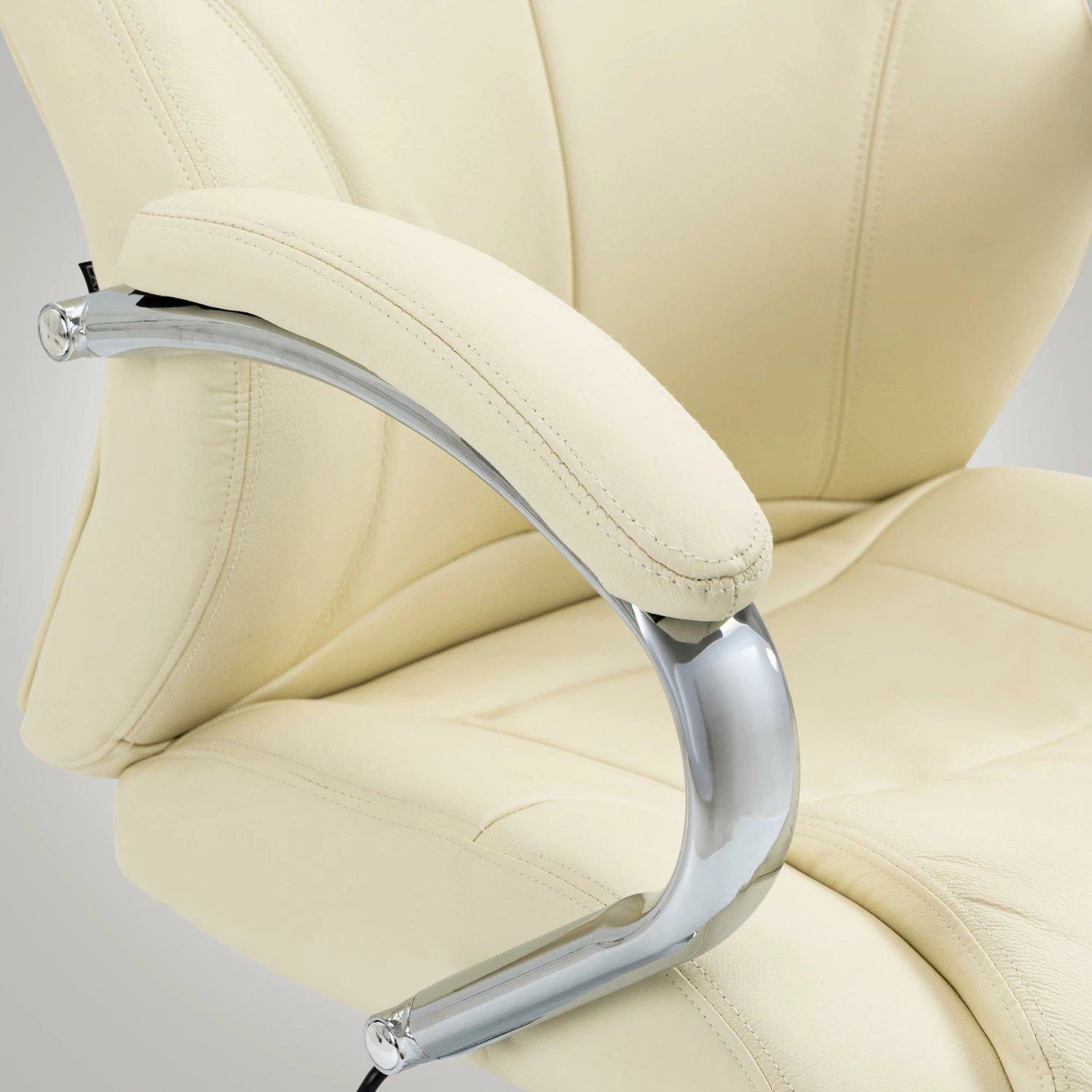 CLP Bürostuhl Salford Echtleder I Chefsessel Mit Leichtlaufrollen I Schreibtischsessel Mit Stufenloser Höhenverstellung – Bild 4