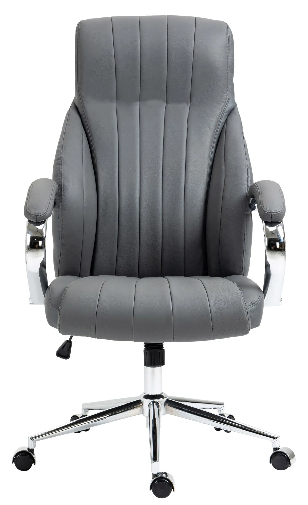 CLP Bürostuhl Wigan Echtleder I Schreibtischsessel Mit Wippfunktion Und Stufenloser Höhenverstellung I Chefsessel Mit Leichtlaufrollen – Bild 3