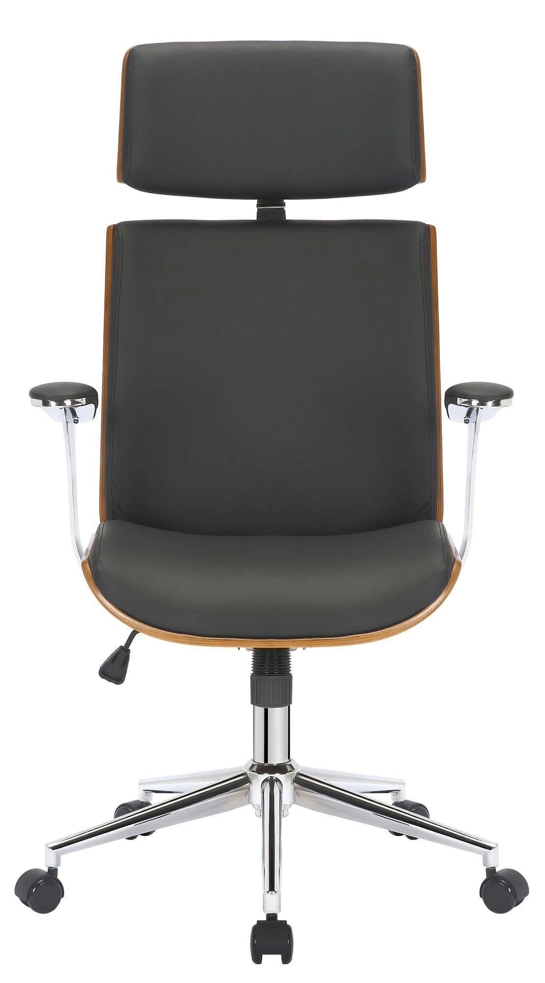 CLP Bürostuhl Lester Kunstleder I Chefsessel Mit Rückenlehne Und Kopfstütze I Höhenverstellbarer Schreibtischstuhl – Bild 2