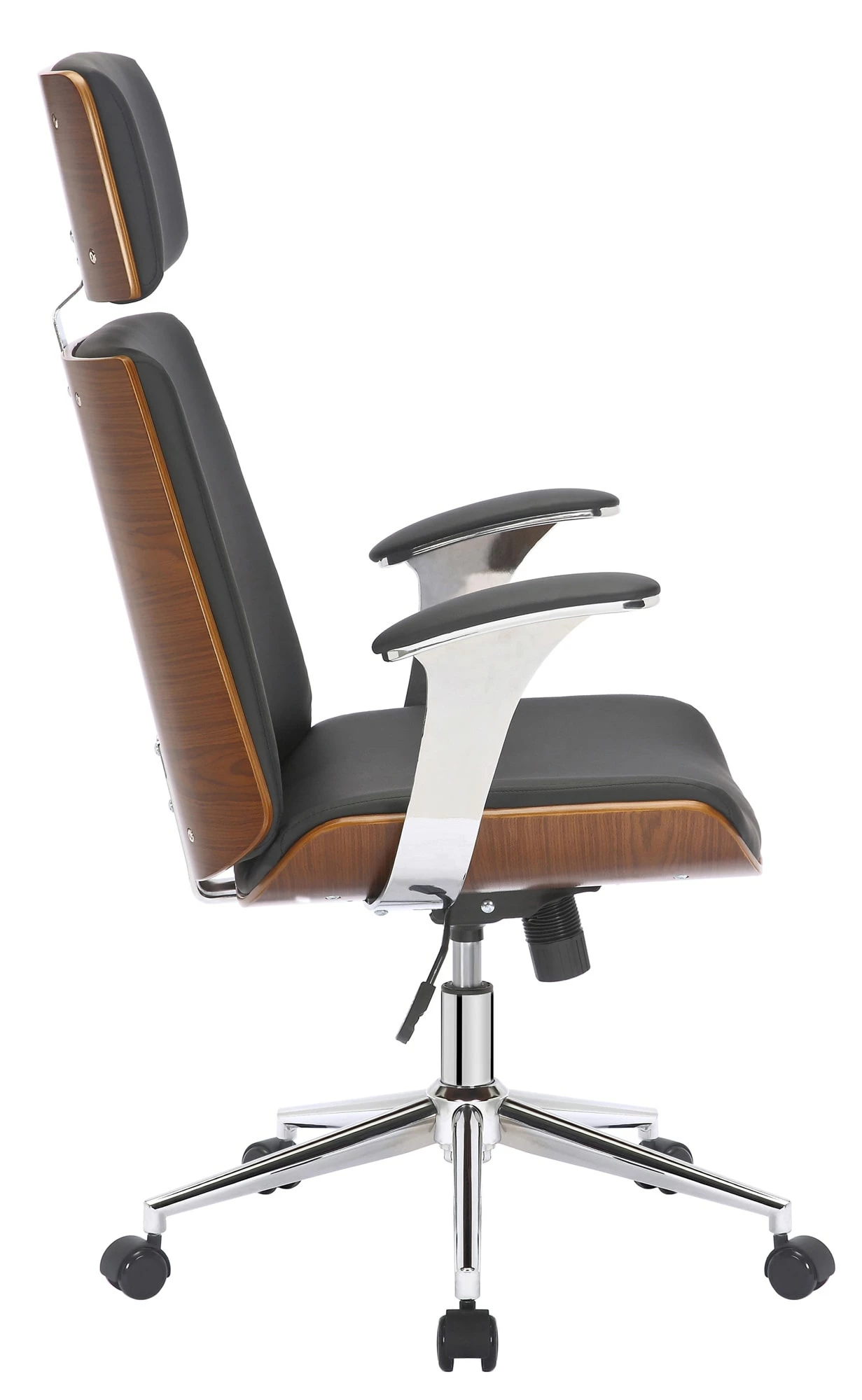 CLP Bürostuhl Lester Kunstleder I Chefsessel Mit Rückenlehne Und Kopfstütze I Höhenverstellbarer Schreibtischstuhl – Bild 3