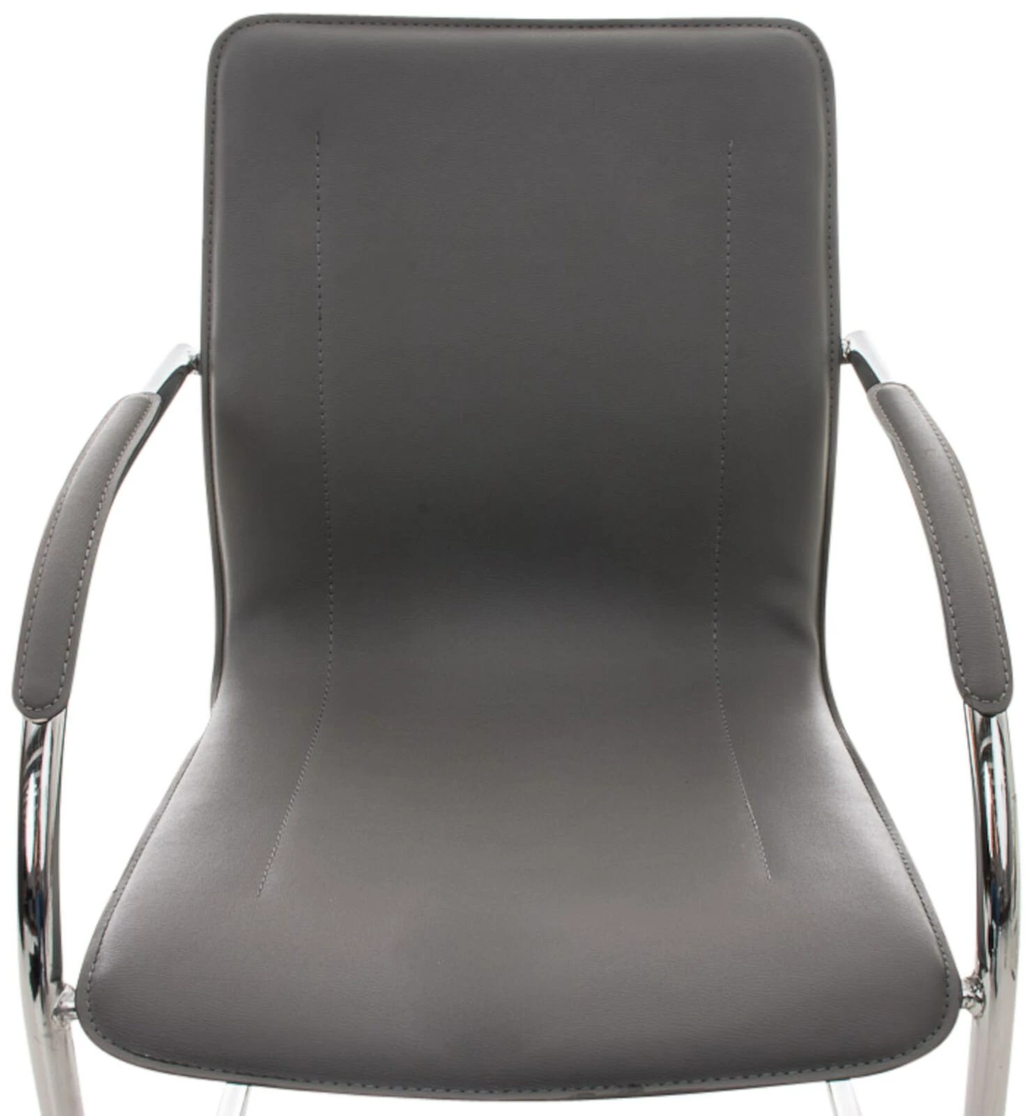 CLP 3er Set Freischwinger Melina Kunstleder I Konferenzstühle Mit Armlehne I Bürostühle Mit Metallgestell In Chrom-Optik – Bild 5