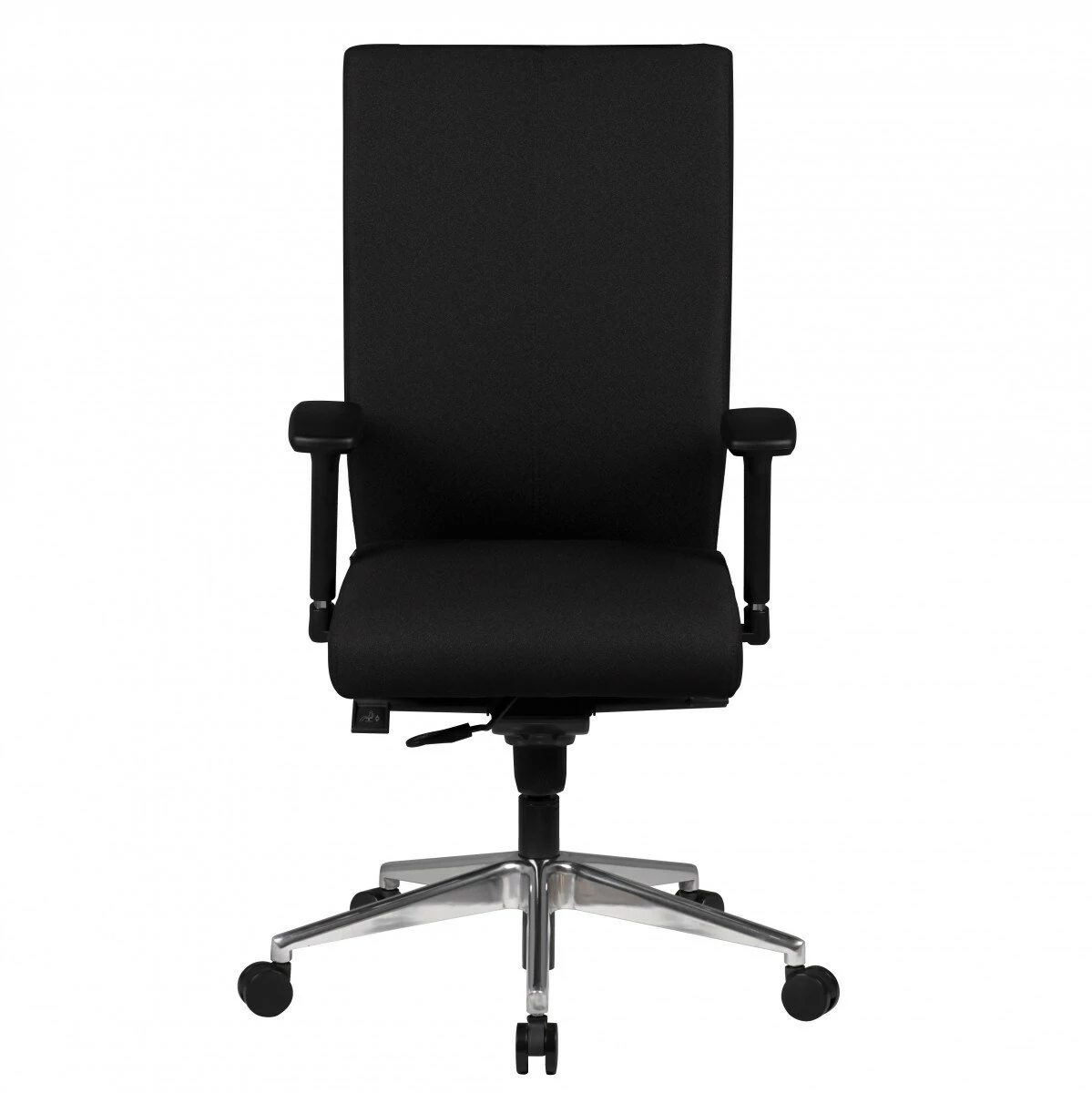 Profi Bürostuhl Schwarz Stoff ADRIAN Chefsessel 120KG Drehstuhl Schwerlaststuhl – Bild 2