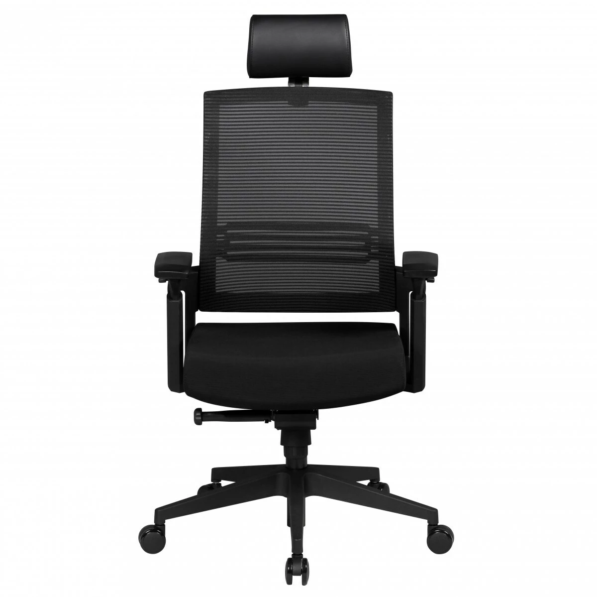 Bürostuhl Ergonomisch Drehstuhl Stoff Schwarz Chefsessel Kopfstütze Büro Sessel