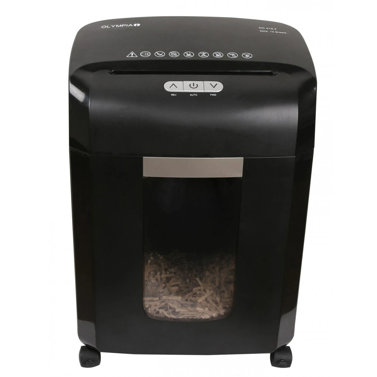 OLYMPIA CC 415.4 Professioneller Aktenvernichter, Partikelschnitt 15 Blatt