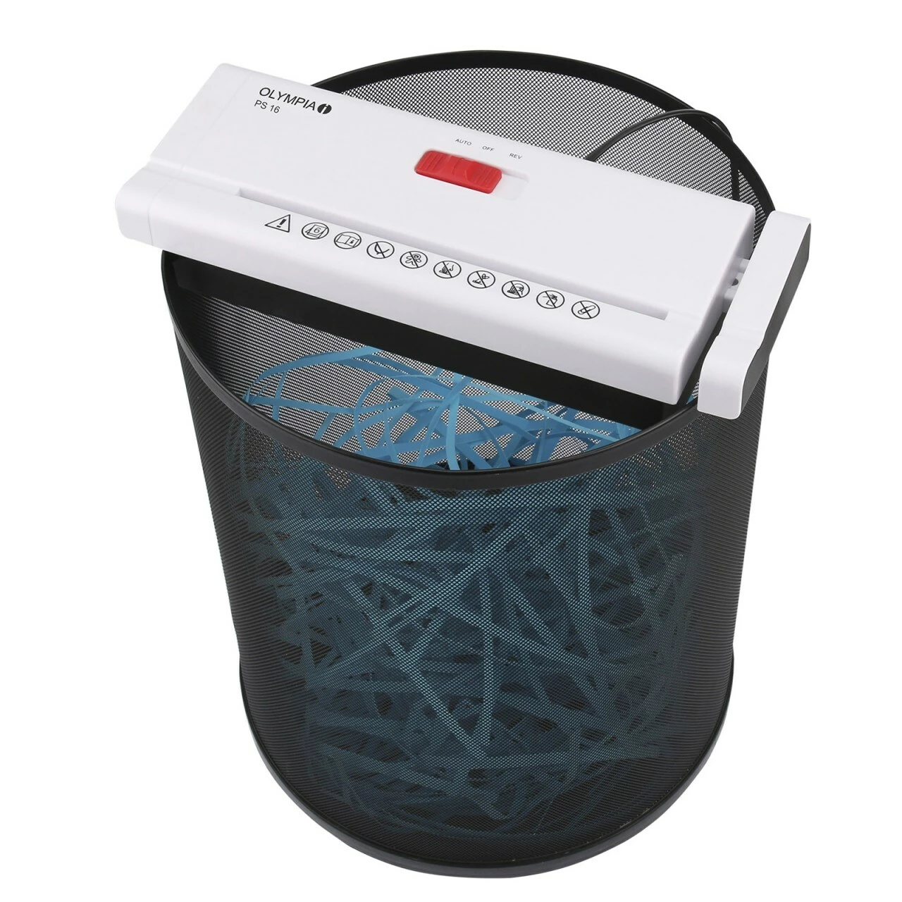 OLYMPIA PS 16 Aufsatzaktenvernichter, Weiß – Bild 3