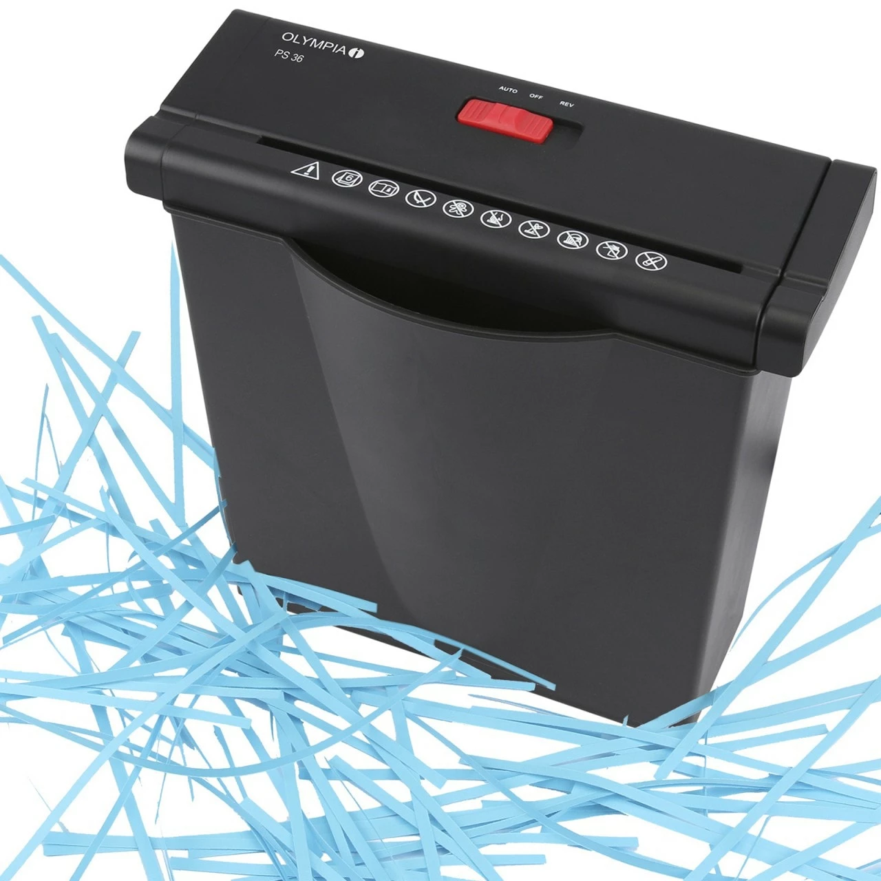 OLYMPIA PS 36 Aktenvernichter, Schwarz – Bild 4
