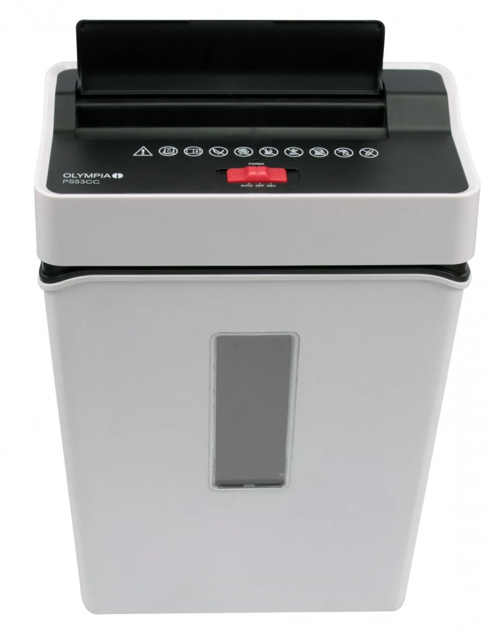 OLYMPIA PS 53 CC Set Mit Ölpapier Aktenvernichter,Partikelschnitt Sicherheitsstufe P4 Weiß – Bild 3