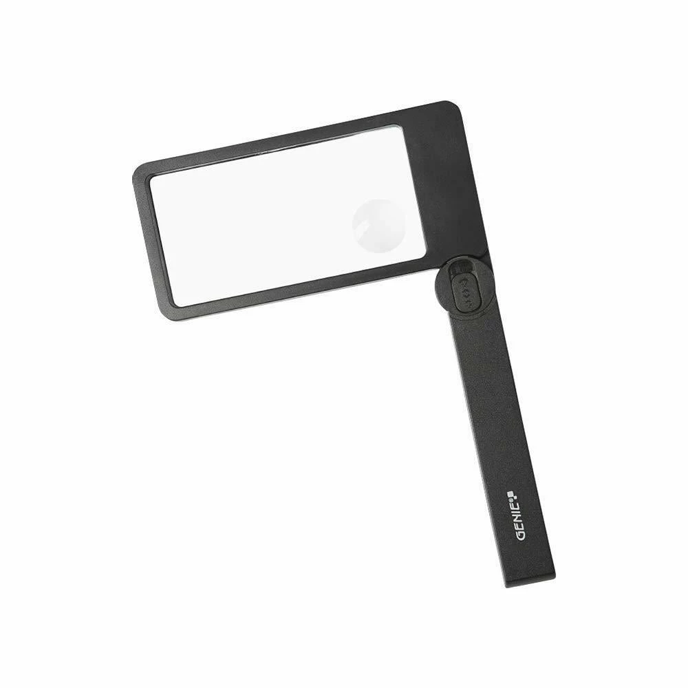 GENIE ML105 Handlupe Leselupe Rechteckig Mit LED Licht Vergrößerungsglas Lupe
