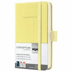 Sigel Notizbuch Conceptum Hardcover A7 Smooth Yellow Kariert