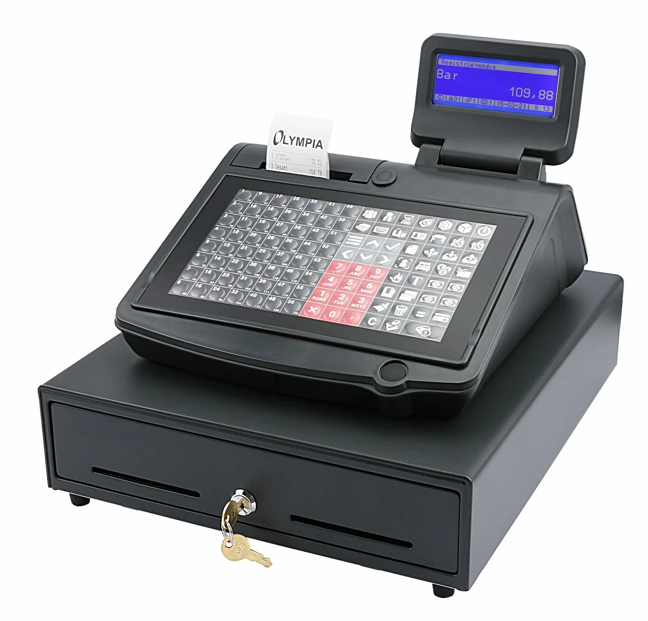 Olympia CM 955 Registrierkasse TSE Mit 5 Jahren Lizenzlaufzeit GoBD/GDPdU-konform Schwarz – Bild 2