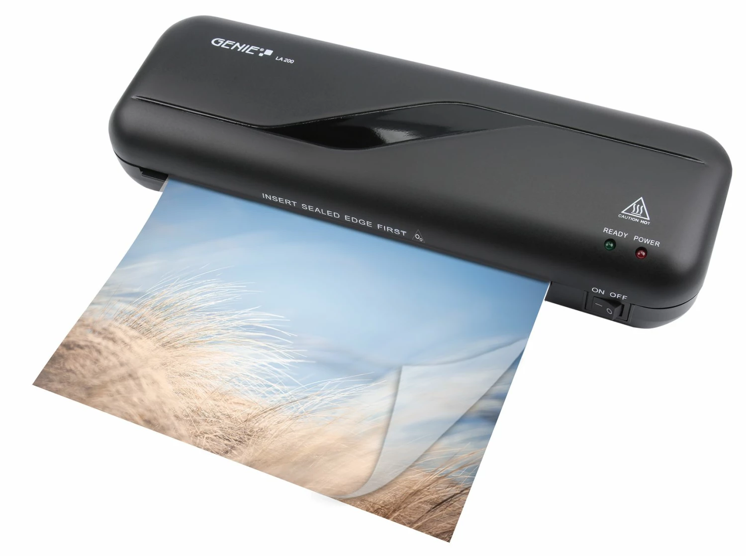 GENIE LA 200 DIN A4 Laminiergerät (80 – 125 Micron) Inkl. 5 Folien DIN A4 – Bild 2