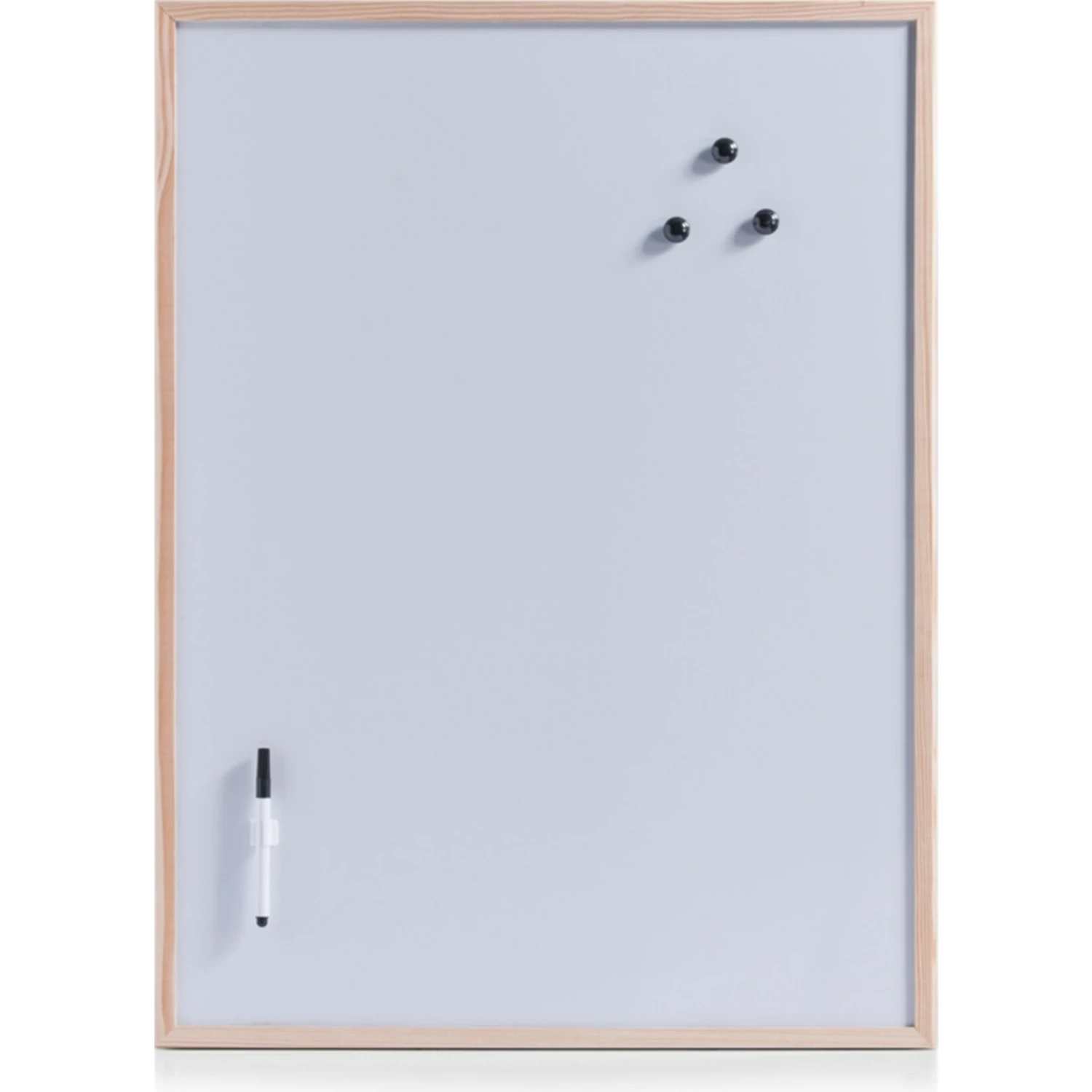 HTI-Living Magnettafel Set Mit Magneten Und Stift Rahmen Aus Kiefernholz