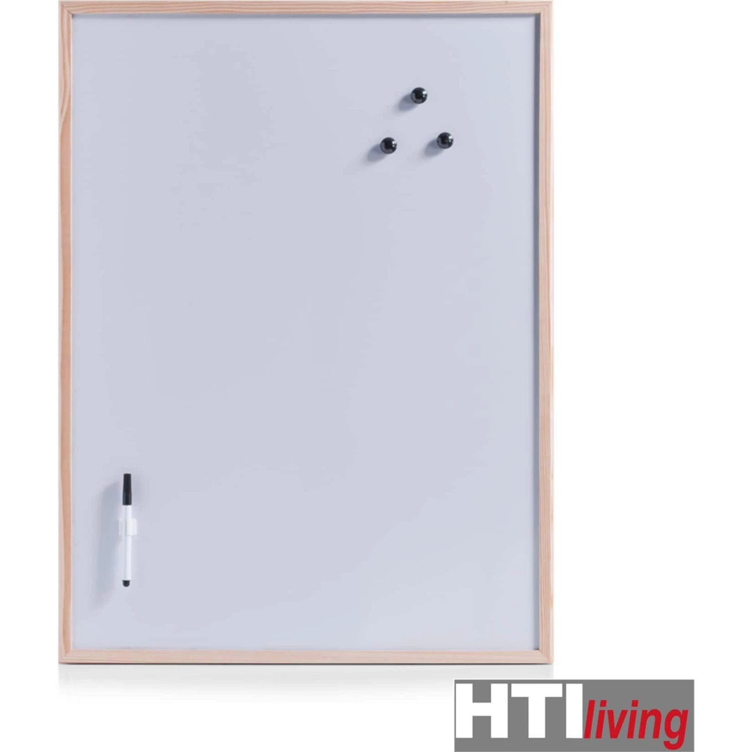 HTI-Living Magnettafel Set Mit Magneten Und Stift Rahmen Aus Kiefernholz – Bild 2