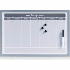 HTI-Living Wochenplaner Magnetisch Alugrau