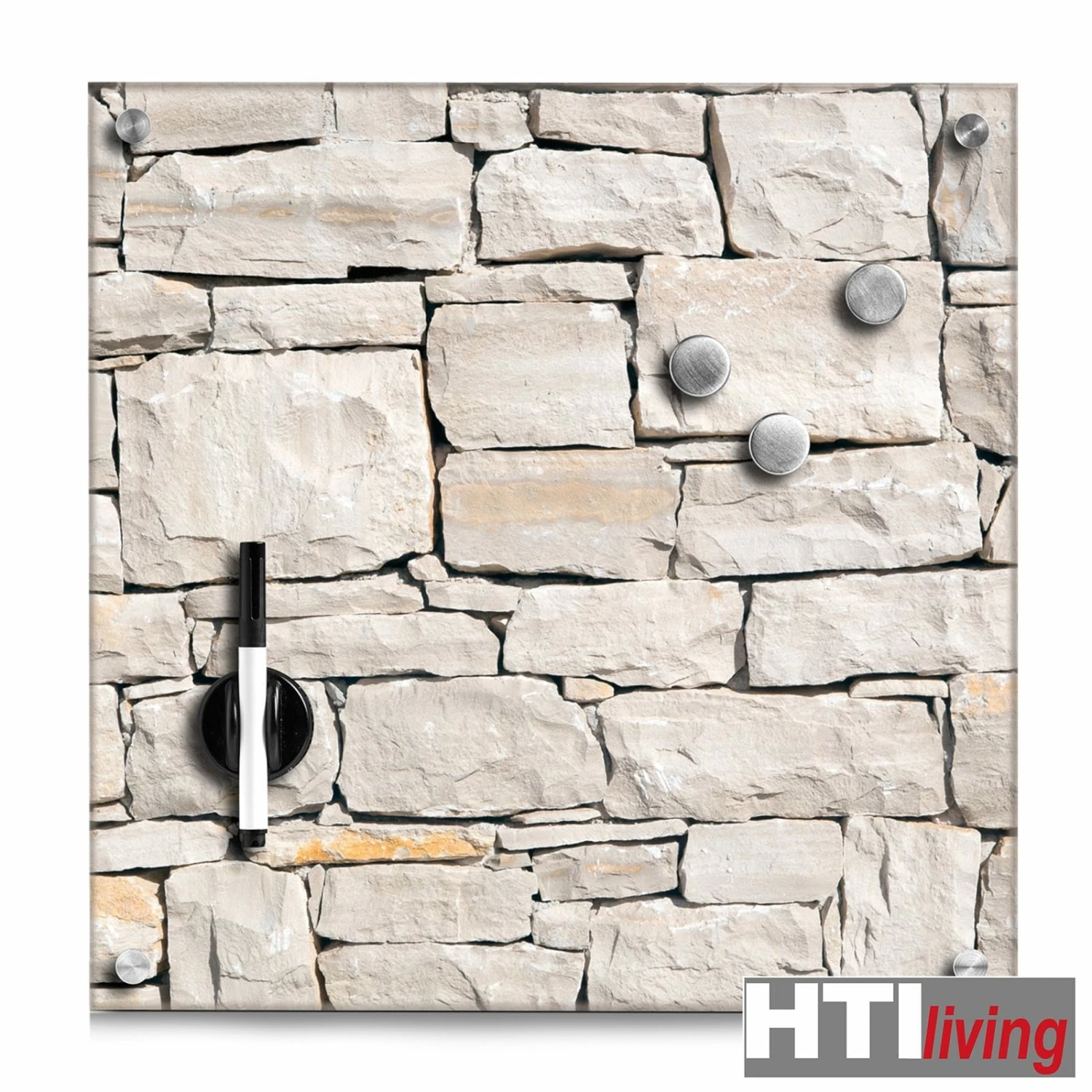 HTI-Living Memoboard Glas Stone – Bild 2
