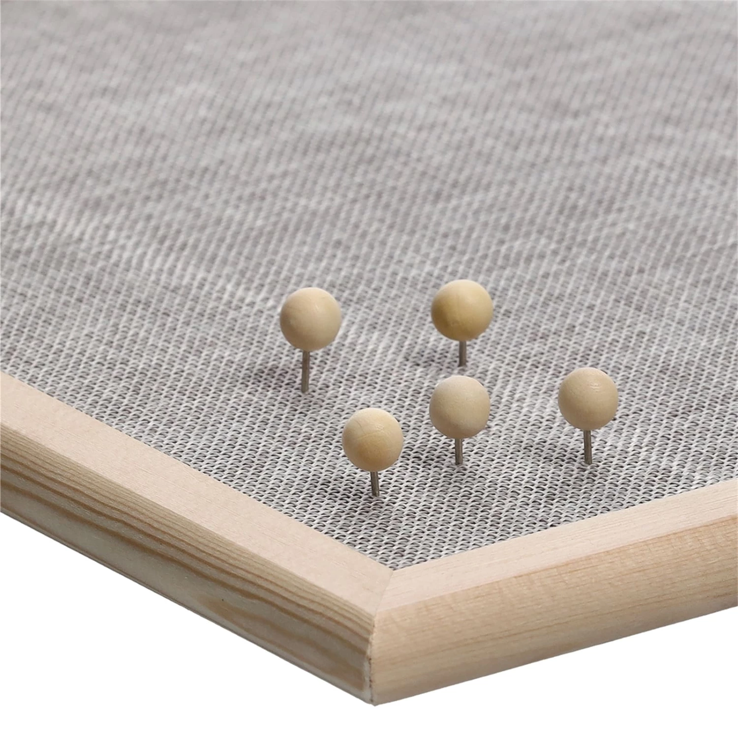 HTI-Living Pinnwand Leinen Kieferrahmen – Bild 4