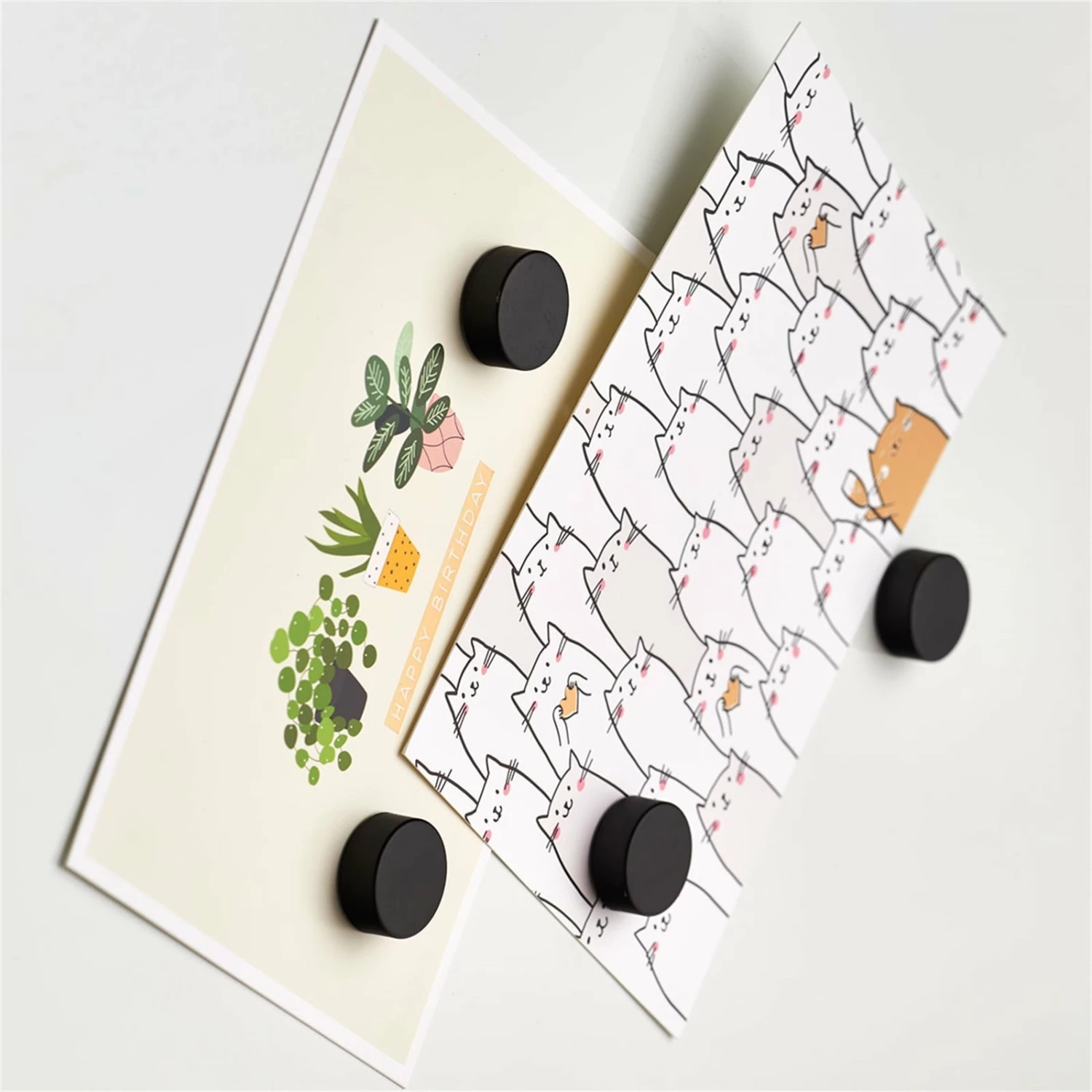 HTI-Living Magnet-Set Extra Stark Aus Metall 4-teilig Schwarz – Bild 3