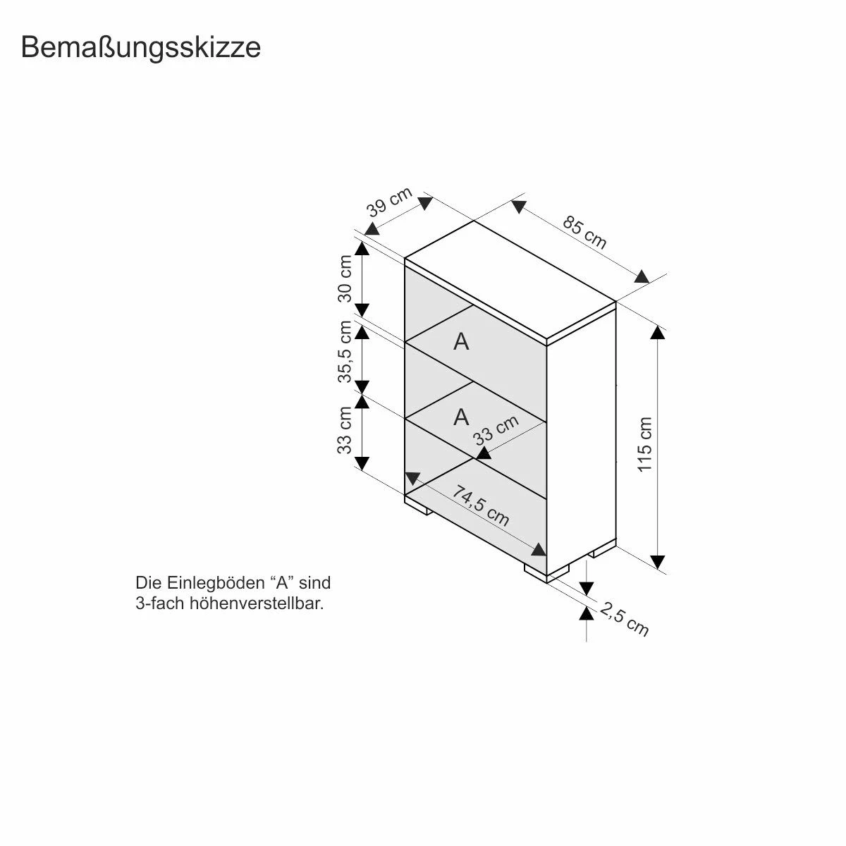 Schrank Auckland Groß – Bild 5
