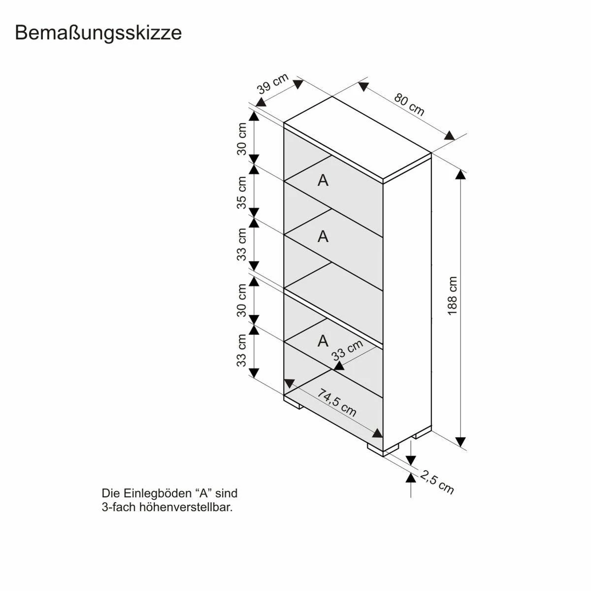 Schrank Auckland Groß – Bild 6