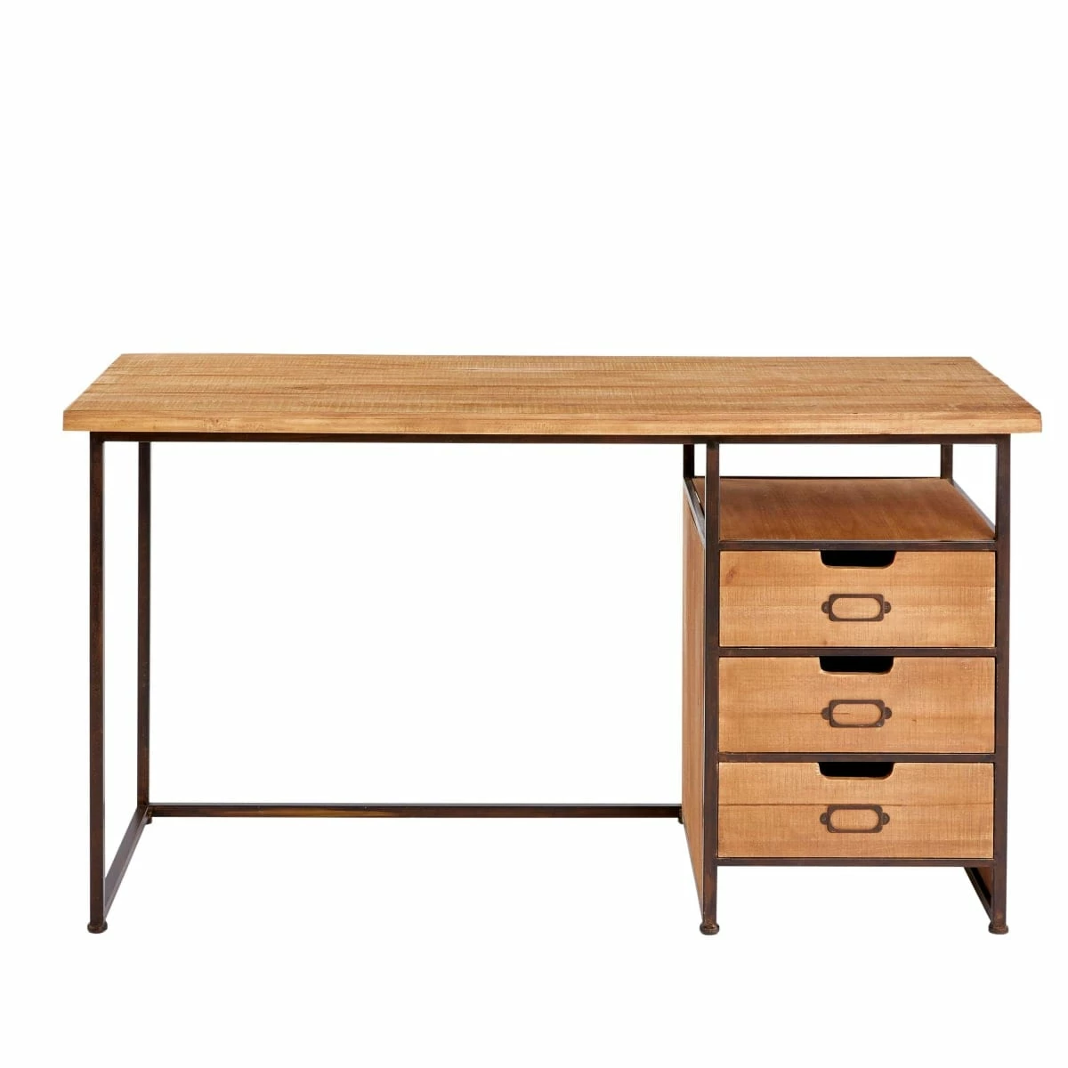 Schreibtisch Rusty Braun/Schwarz