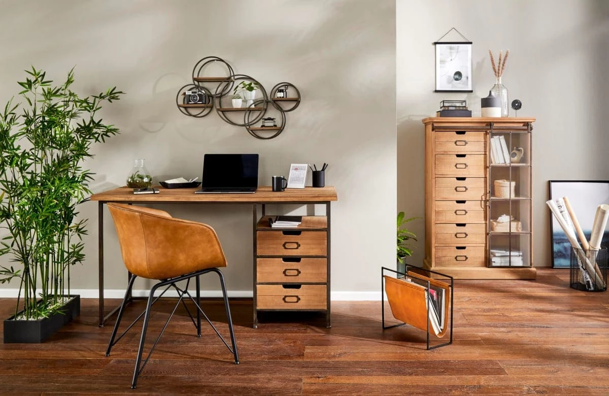 Schreibtisch Rusty Braun/Schwarz – Bild 5