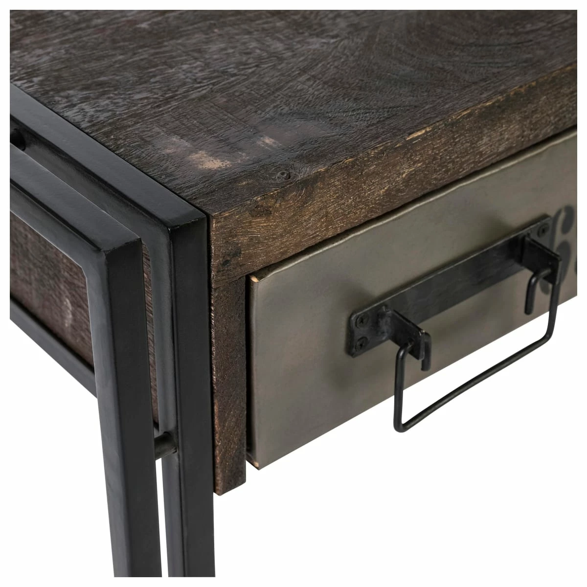 Schreibtisch Delhi Braun/Schwarz – Bild 3