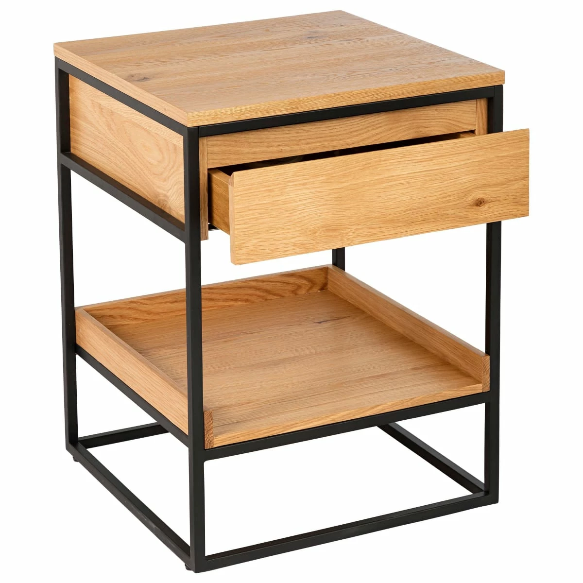 Beistelltisch Bergen Natur/Schwarz – Bild 2