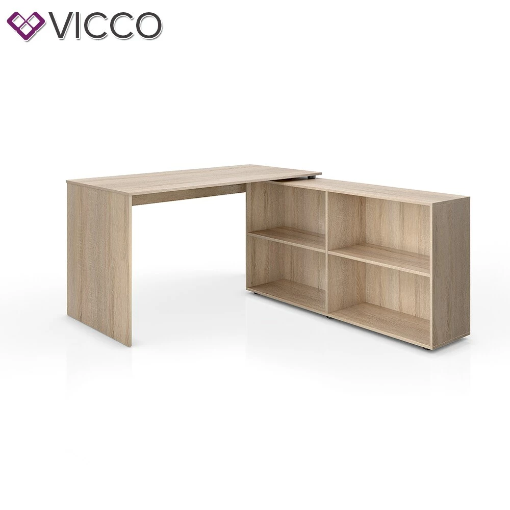 Vicco Eckschreibtisch FlexPlus Computer Bürotisch PC Schreibtisch Eiche Sonoma – Bild 2