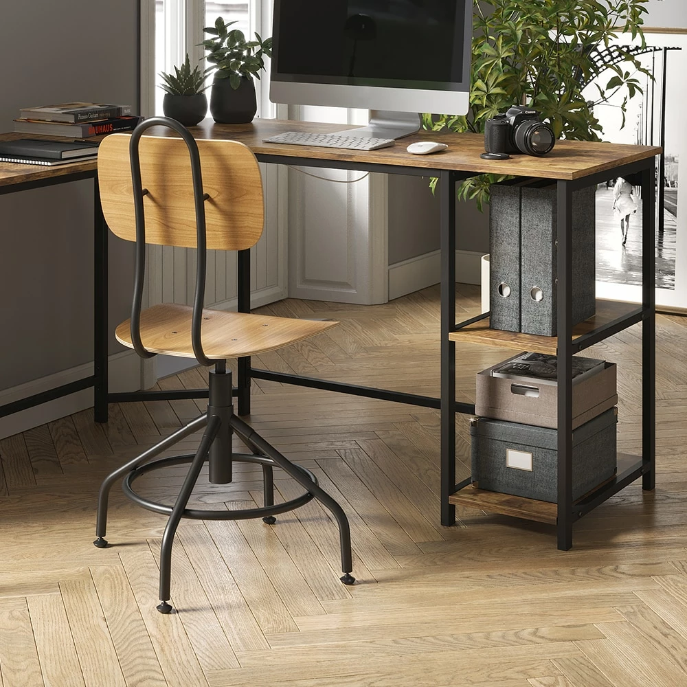 Vicco Eckschreibtisch Computertisch Schreibtisch Fyrk L-förmiger Bürotisch Tisch – Bild 5