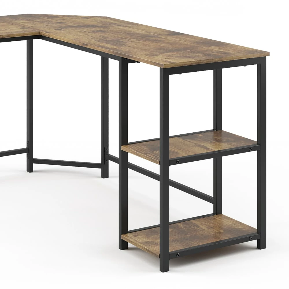 Vicco Eckschreibtisch Computertisch Schreibtisch Fyrk L-förmiger Bürotisch Tisch – Bild 6